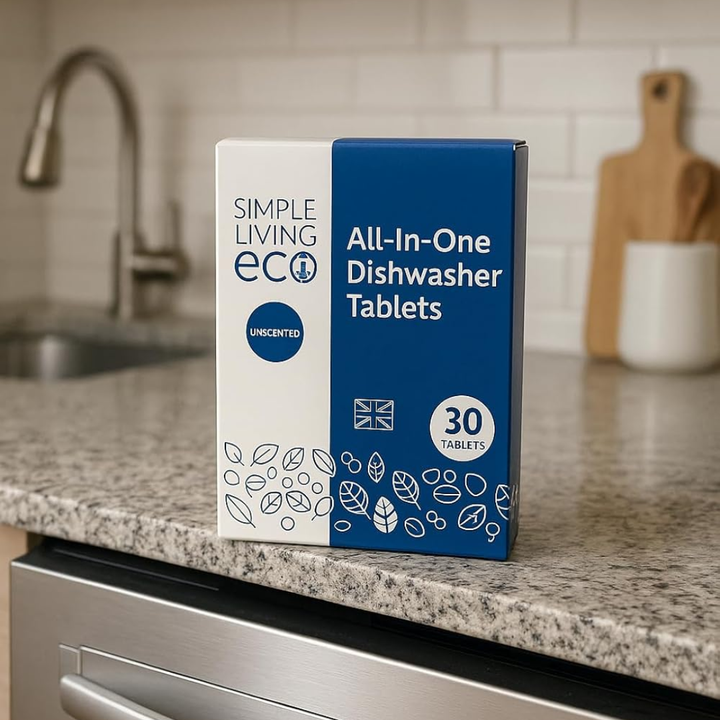 All-In-One Dishwasher Tablets - Plastic-Free 30 Pack