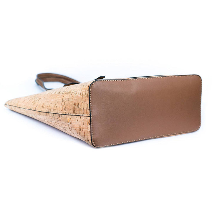 Chic Natural and Printed Cork Ladies' Tote Bag