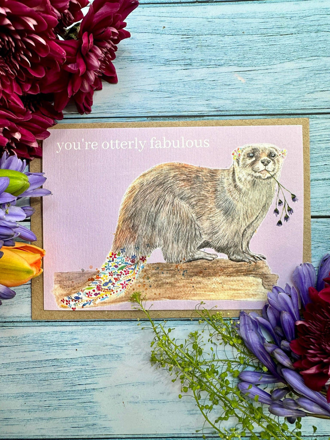 Otterly Fabulous Otter Eco Friendly Card