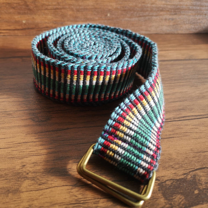 Upcycled Multi Color Cotton Belts