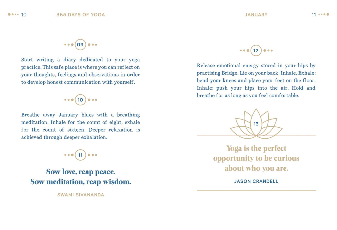 Yoga practice guide with text and a yoga pose illustration on a white background