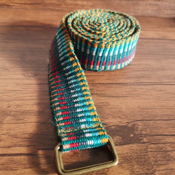 Upcycled Multi Color Cotton Belts