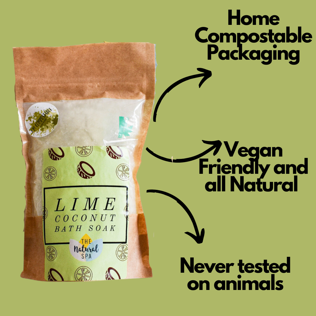 Lime Coconut Bath Soak - Biodegradable pouch - 225g