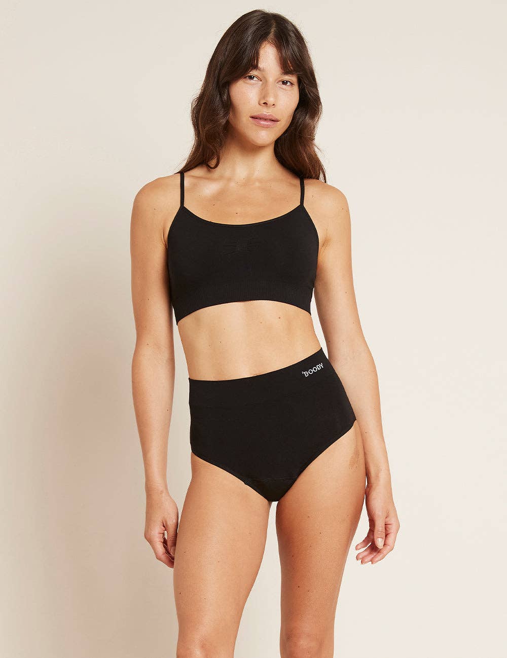 Period & Leak Proof Full Brief, Moderate - Heavy: Black