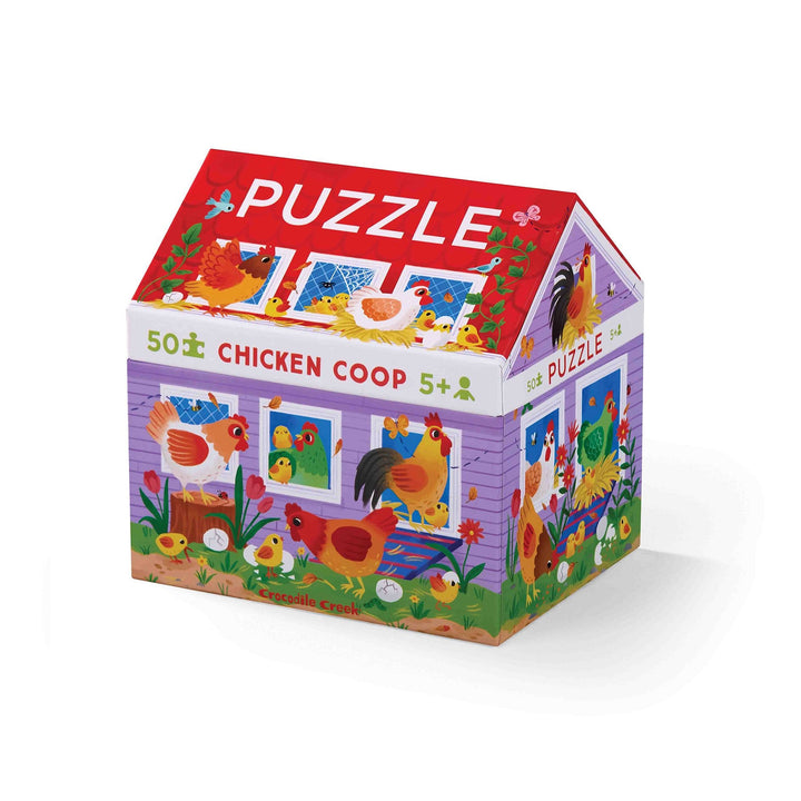 50 Piece House Puzzle - Chicken Coop - Crocodile Creek
