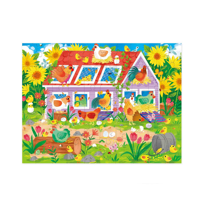 50 Piece House Puzzle - Chicken Coop - Crocodile Creek