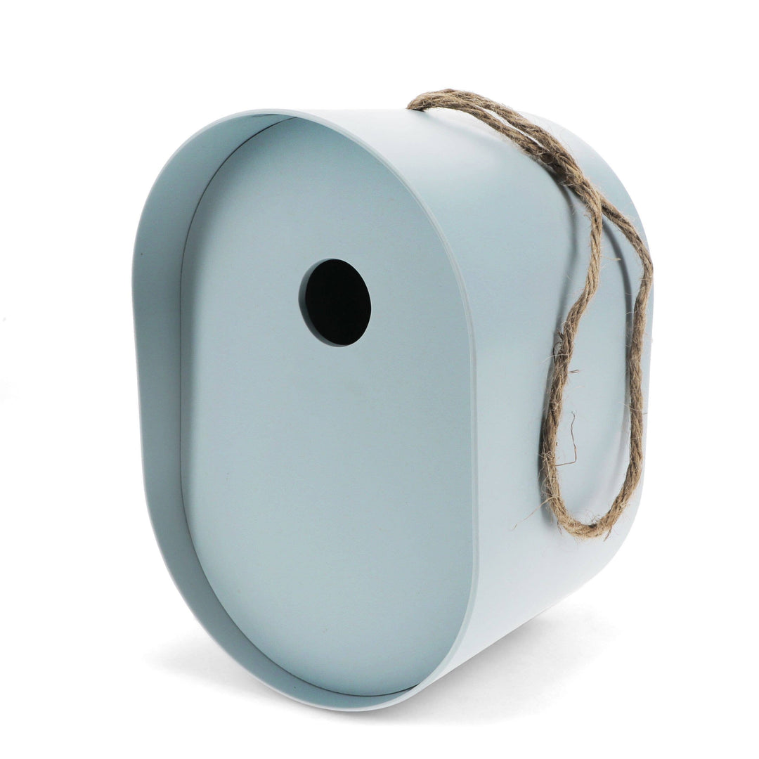 Oval Bamboo Fibre Birdhouse - Blue
