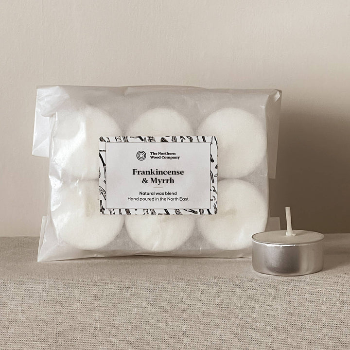 Frankincense & Myrrh Tea Lights | Rapeseed & Coconut wax