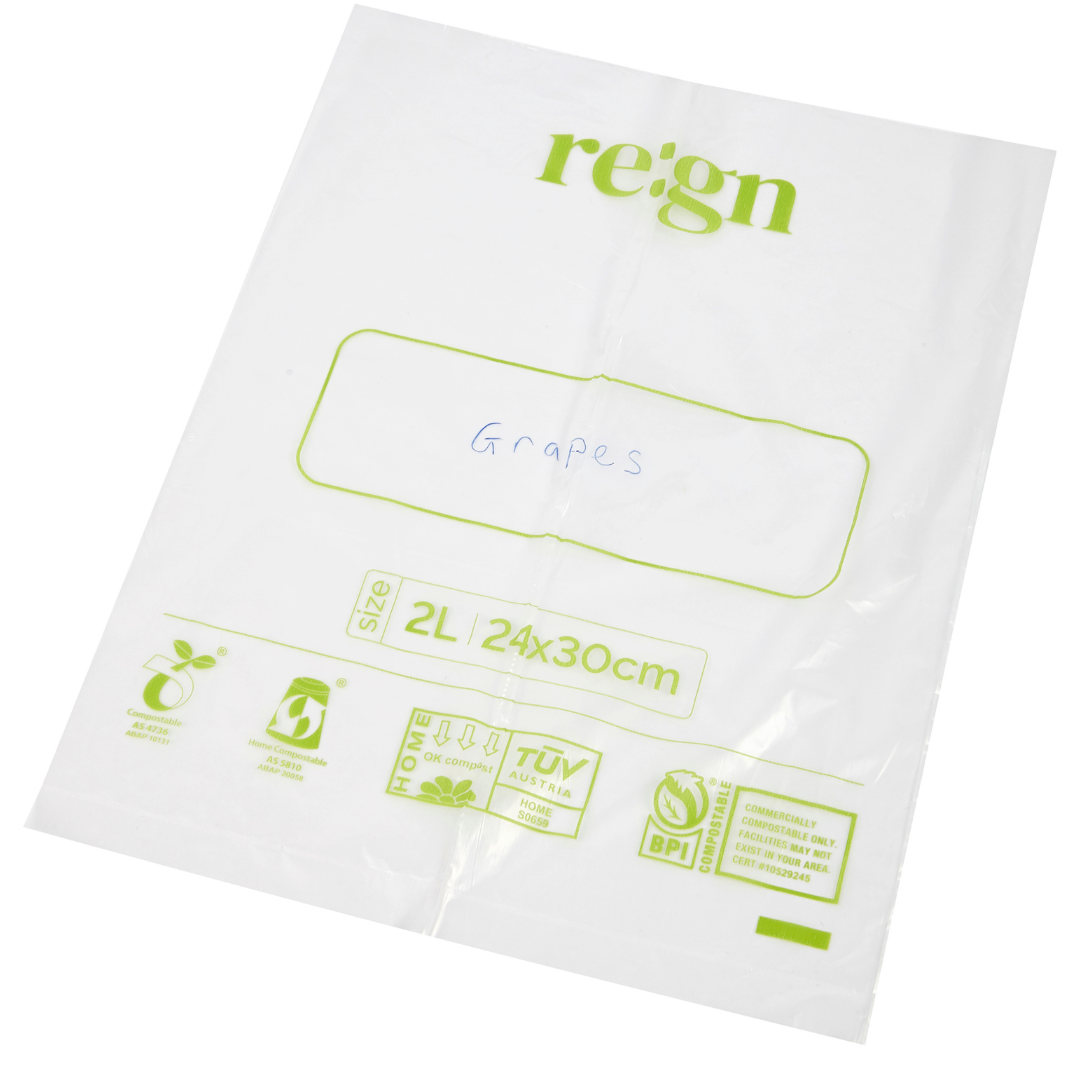 Compostable & Biodegradable 2L Food and Freezer Bags – 35 Bags per Roll
