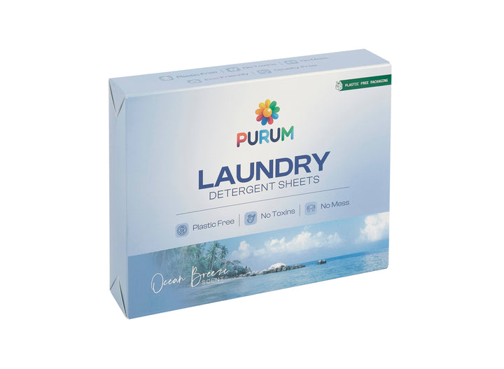 Purum Eco Friendly Laundry Sheets - 64 Pack: Ocean Breeze