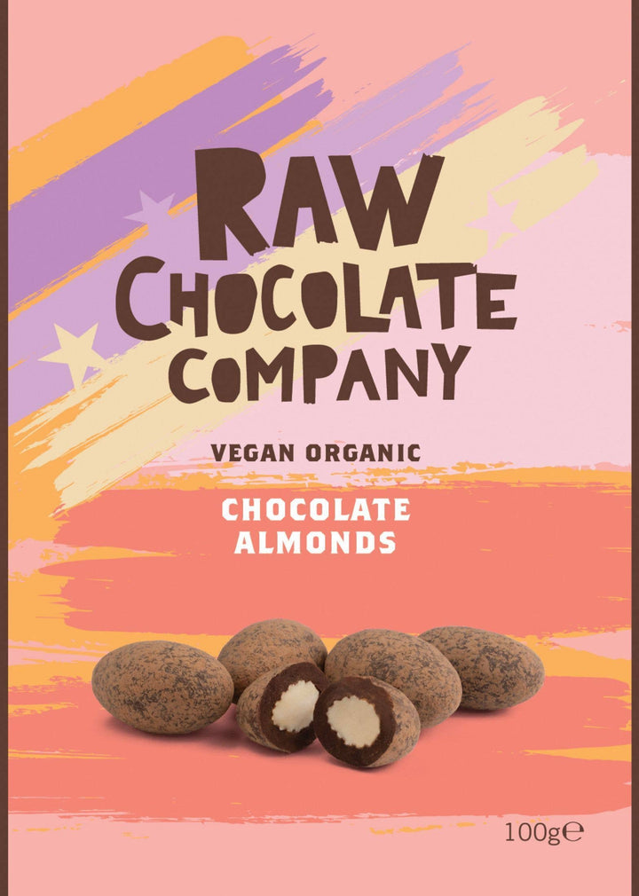 Chocolate Almonds 100g, Organic & Vegan, Great Taste Award