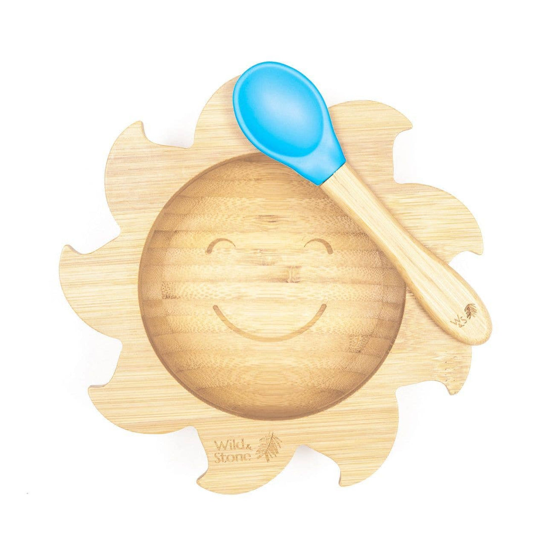 Baby Bamboo Weaning Bowl and Spoon Set - You Are My Sunshine: Baby - Yellow