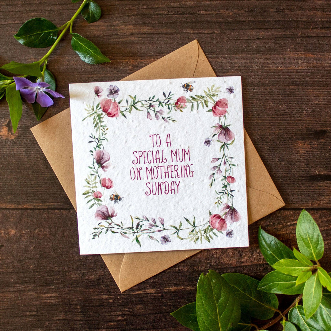 Plantable Mother's Day Card - Mothering Sunday