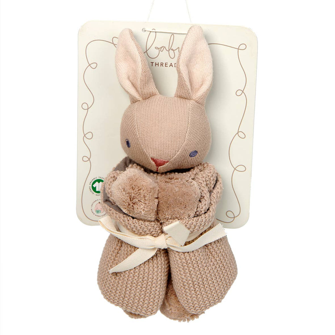 Baby Threads Taupe Bunny Comforter