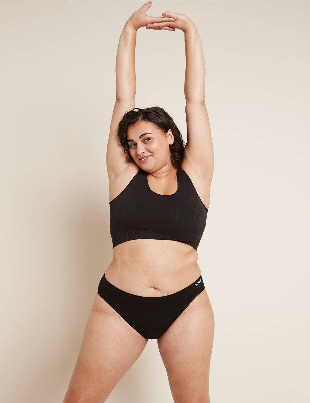 Period & Leak Proof Classic Bikini, Moderate - Heavy: Black