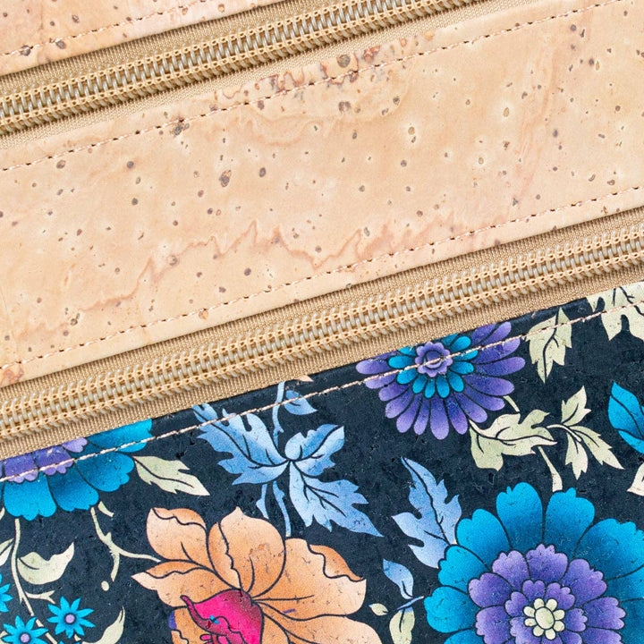 Women's Cork Flower print Crossbody Bag