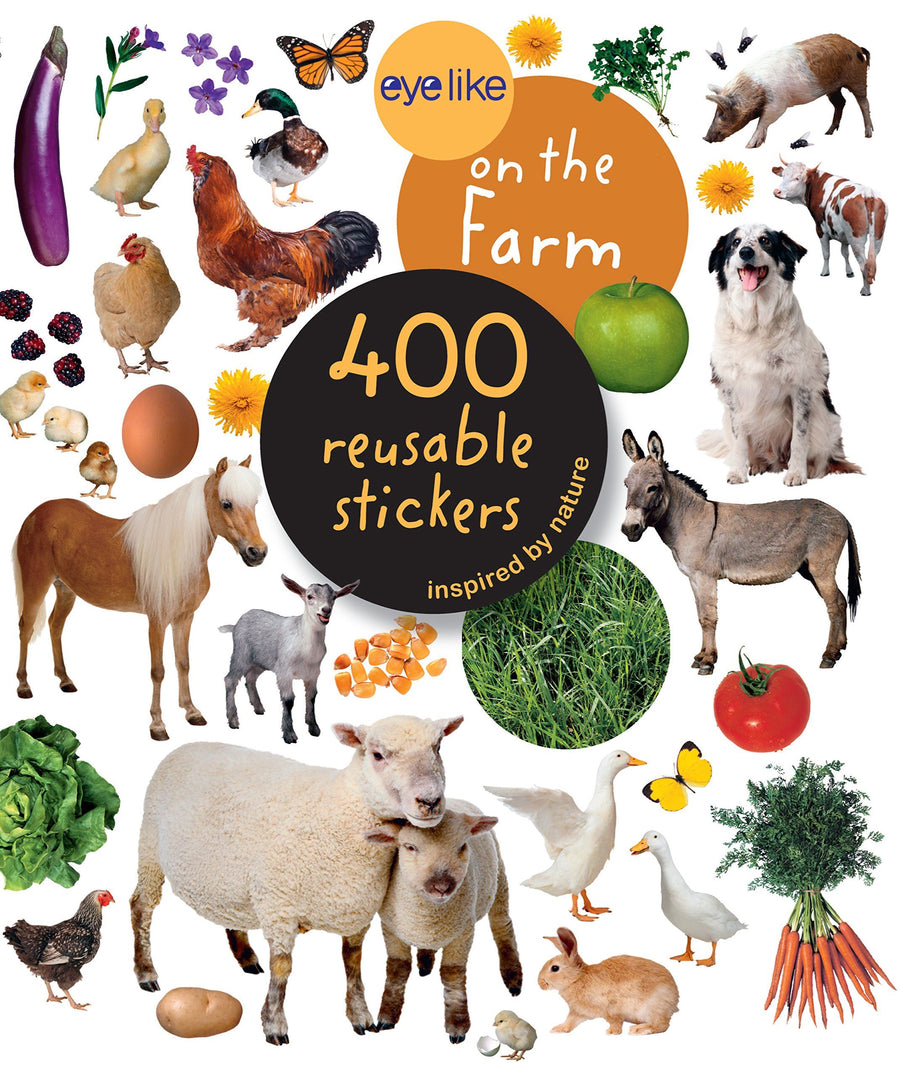 Children's reusable sticker book eye-like - On the farm..
