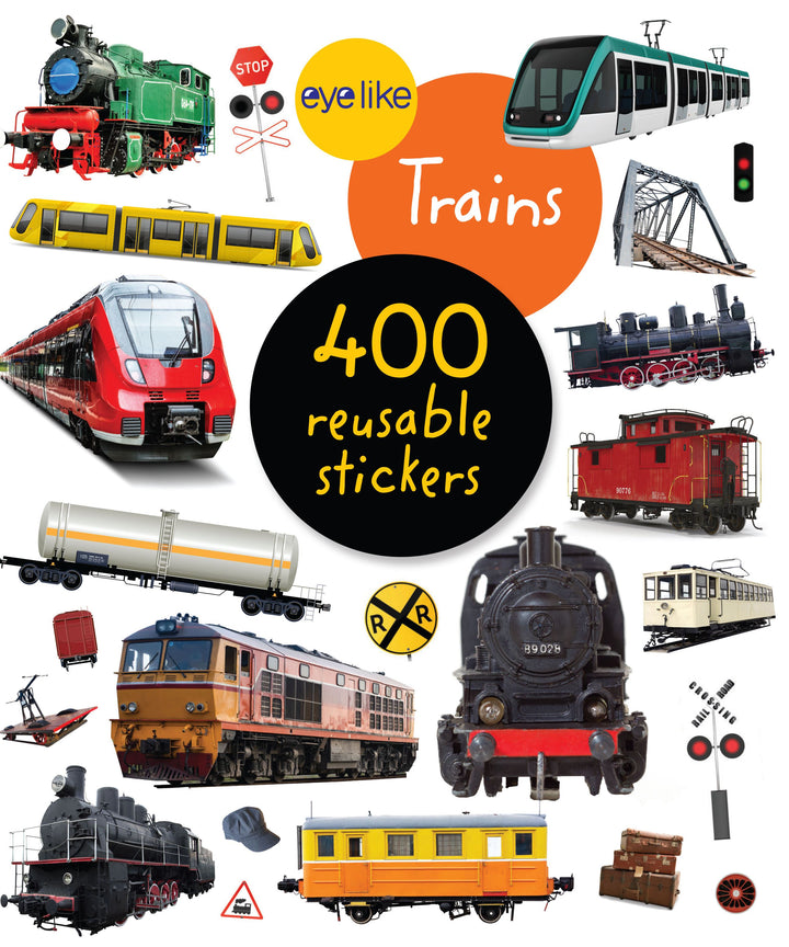 Eyelike Trains - 400 Reusable sticker Book