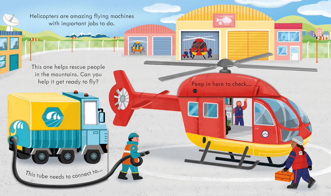 Peep Inside How a Helicopter works (Usborne)