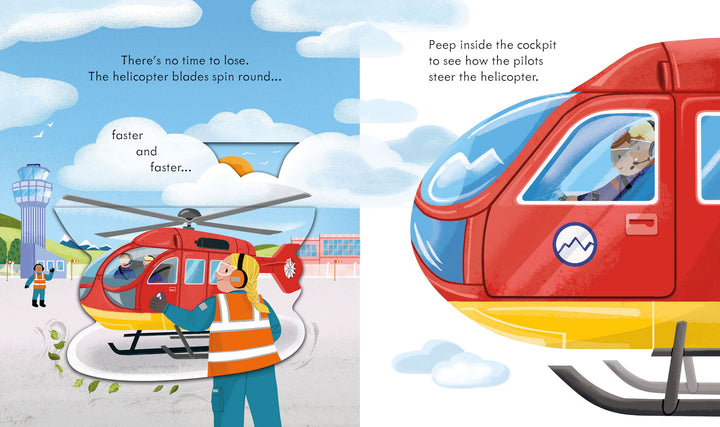 Peep Inside How a Helicopter works (Usborne)