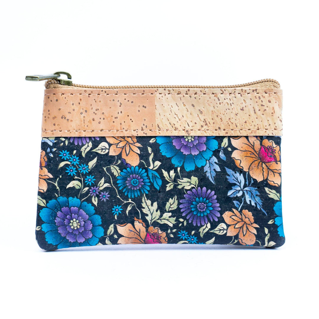 Chic Mini Cork Floral Wallet