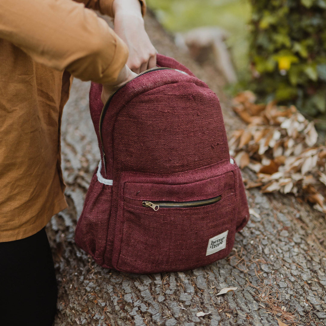 Sansara Hemp Backpack - Red - Large