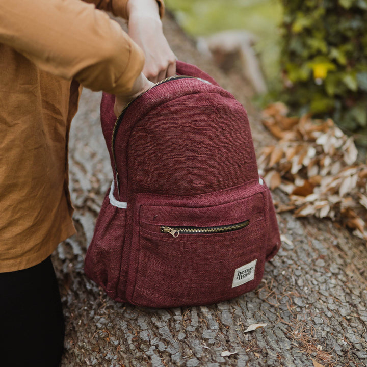 Sansara Hemp Backpack - Red - Large