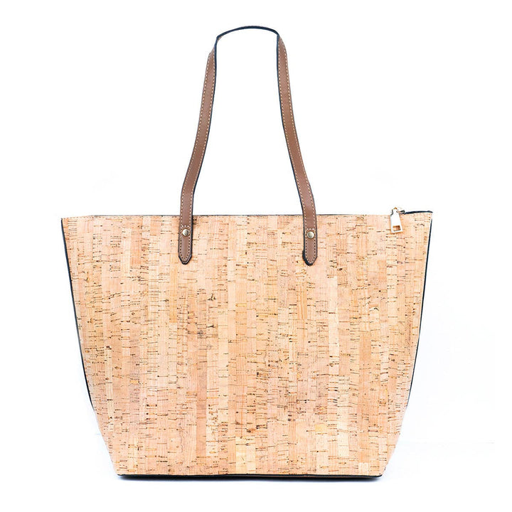 Chic Natural and Printed Cork Ladies' Tote Bag