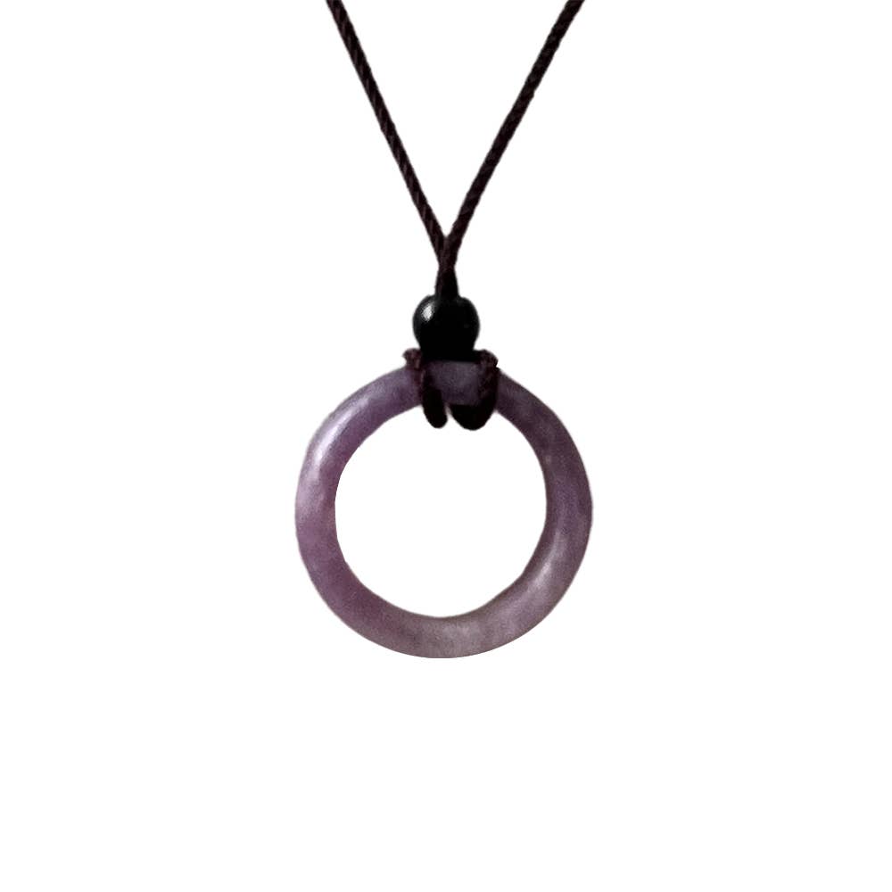 Amethyst Crystal Pendant Necklace