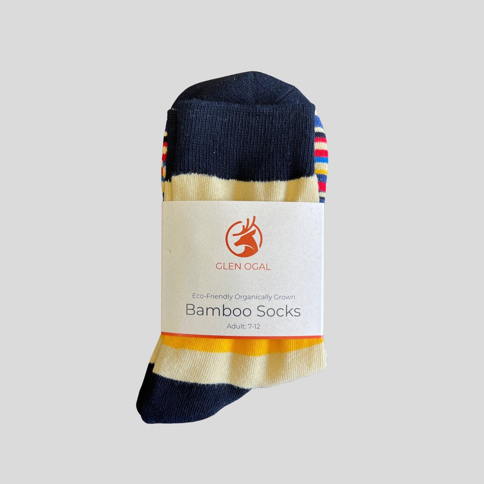 Bamboo Navy Striped Socks