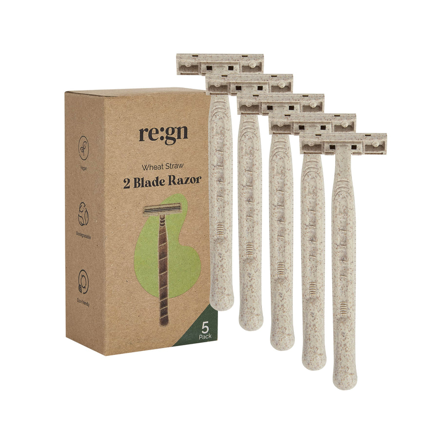 Biodegradable Disposable Razors -  Made from Wheat Straw