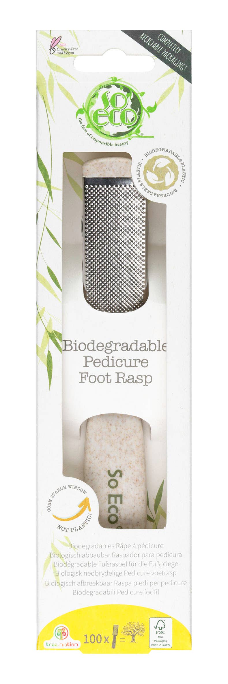 Biodegradable pedicure Foot Rasp
