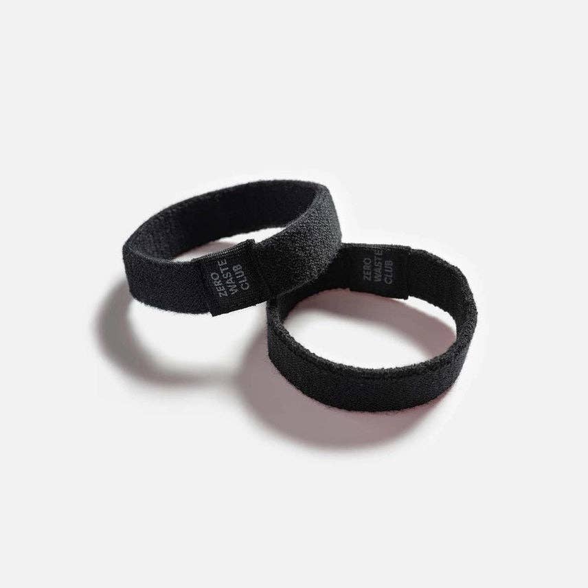 Black Organic Cotton Hair Ties