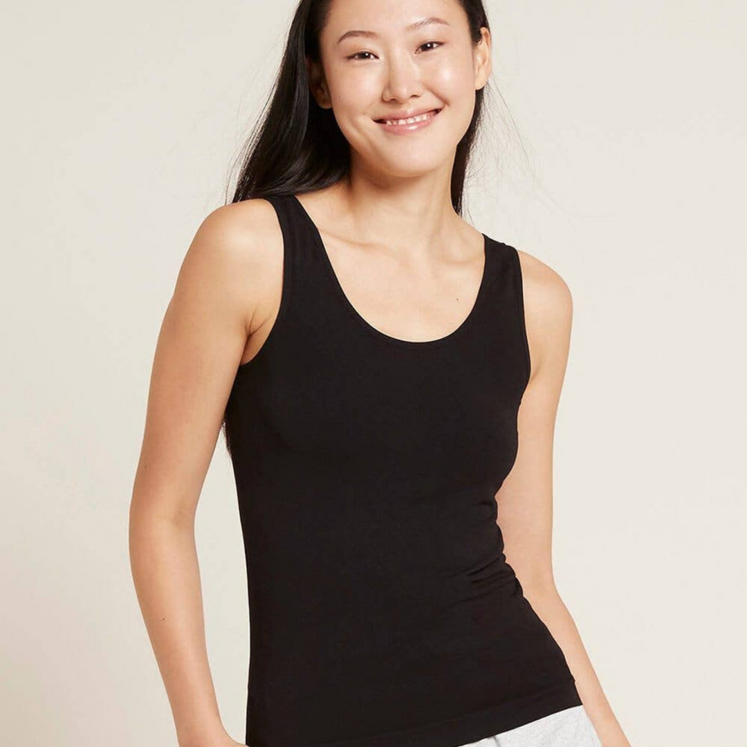 Boody Organic Bamboo Tank Top Black.