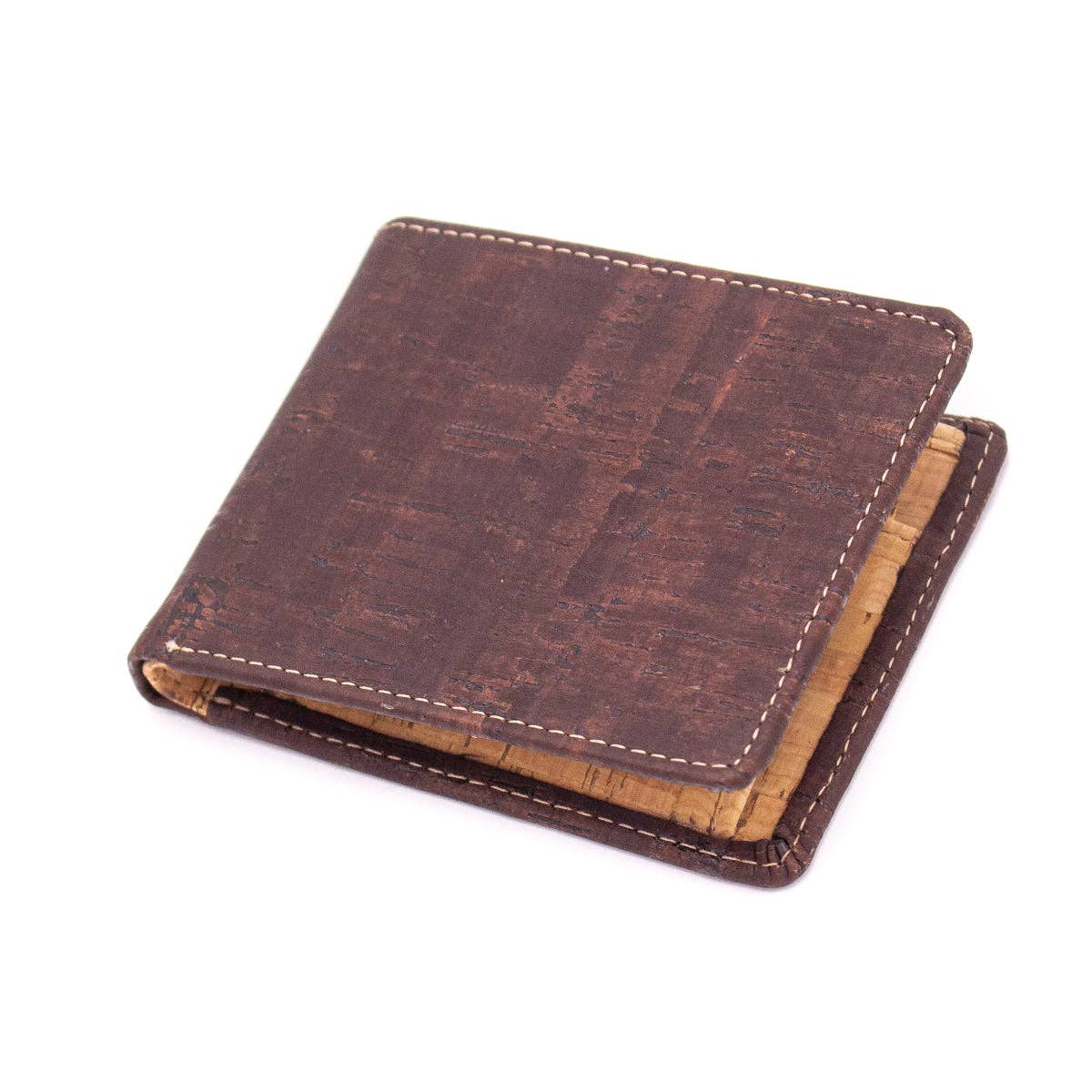 Brown Vegan Cork Wallet with 6 card pockets
