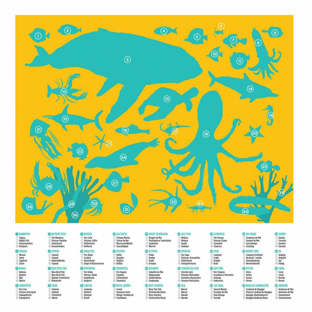 Ocean Animals - 100 pieces