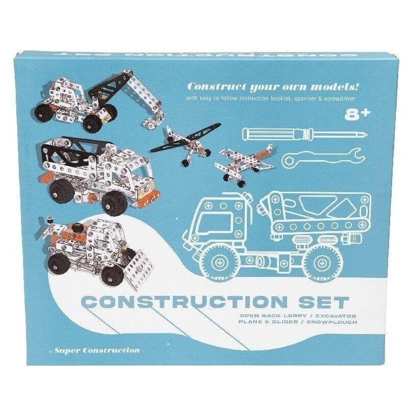 Make 5 different vehicles in this large construction kit.