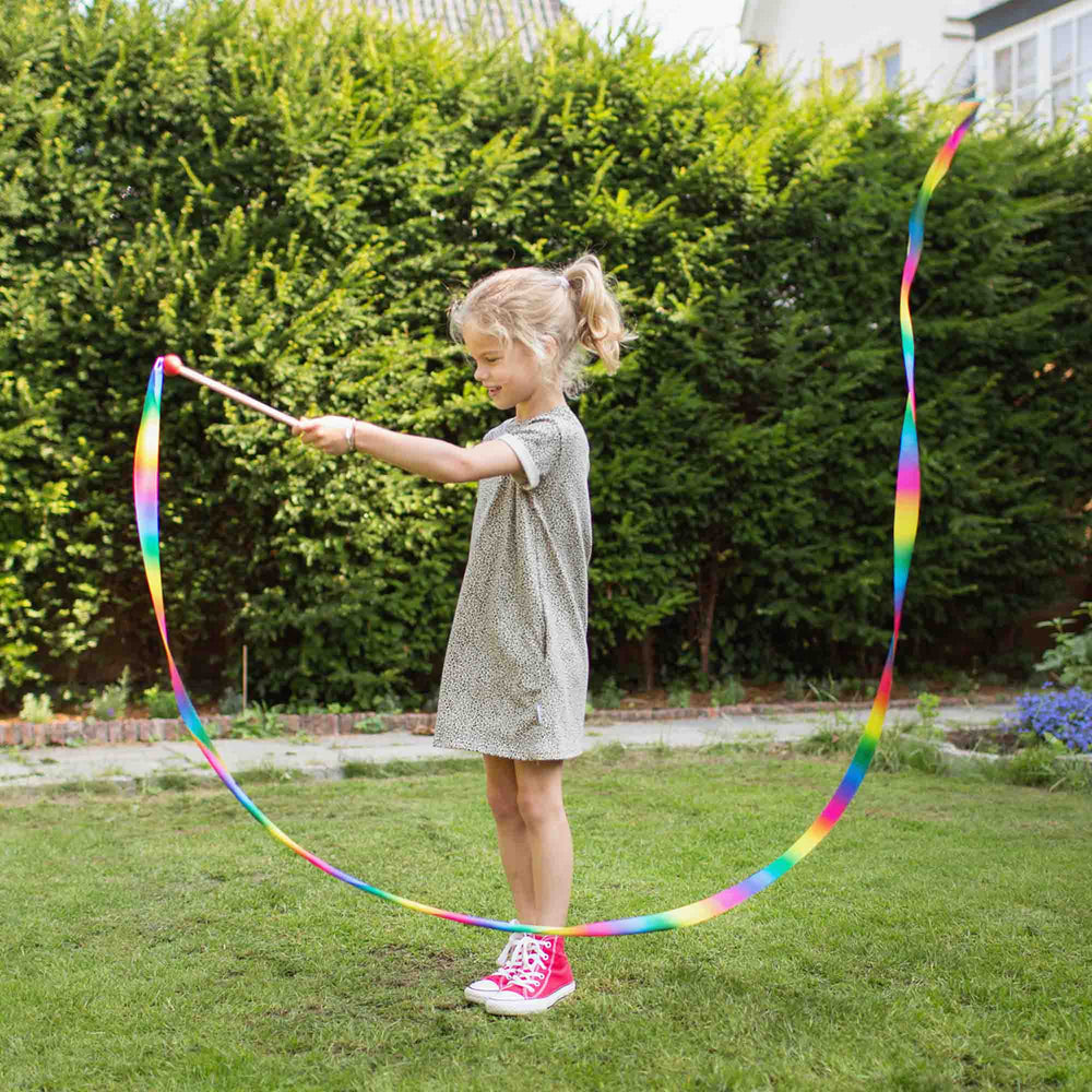 Children's Dance Ribbon Toy perfect for creative play and garden toy for visiting grandchildren.