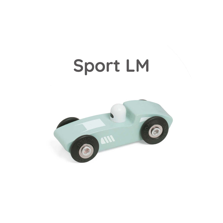 Children's wooden sports car