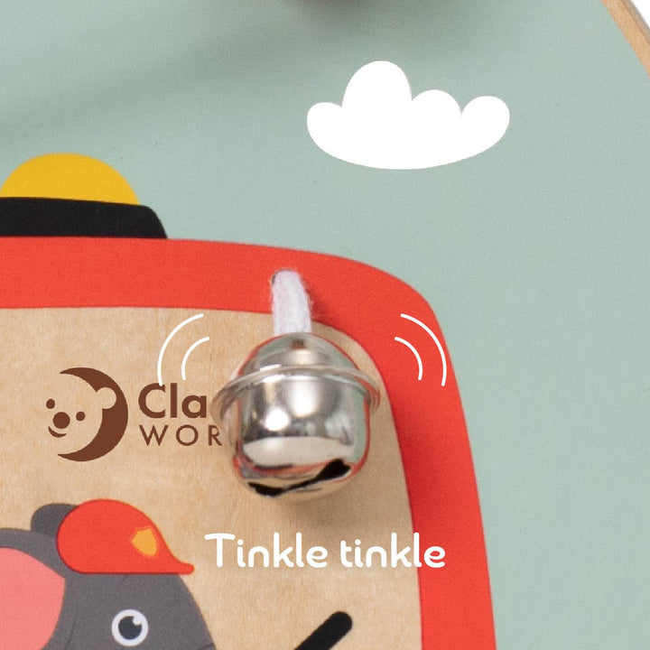 Childrens Wooden Busy Board Bells