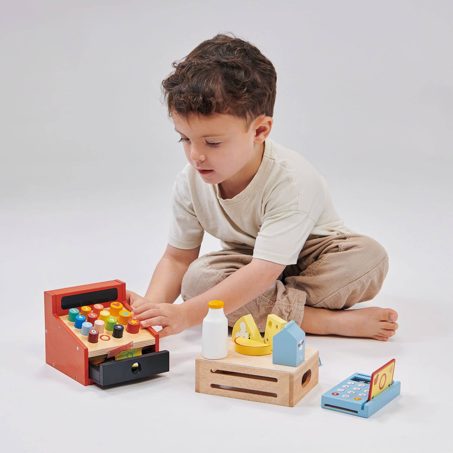 Childrens Wooden Toy Card Machine