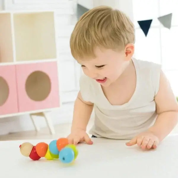 Classic World Rainbow Wooden Caterpillar Gifts for 1 year + 