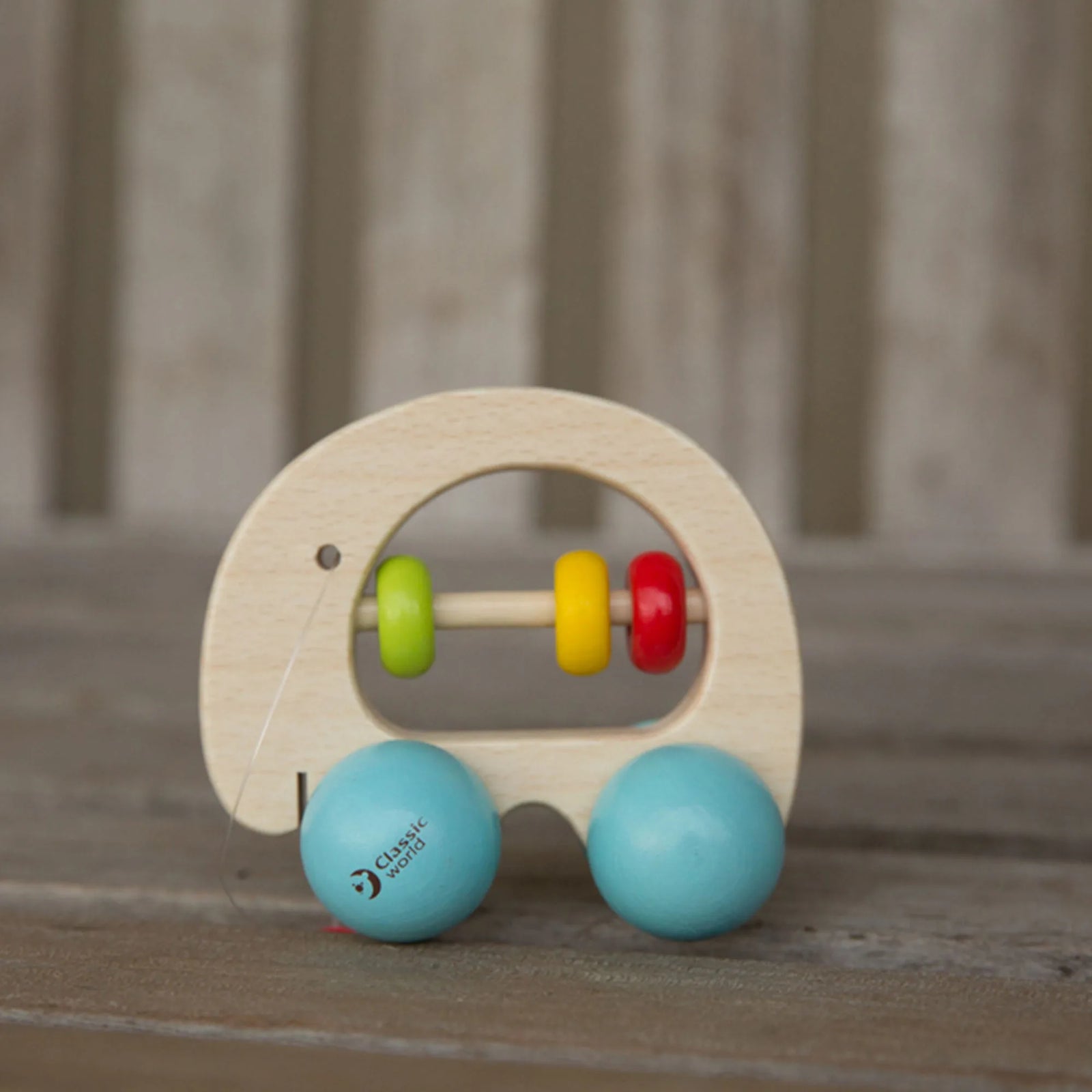 Classic world elephant baby rattle