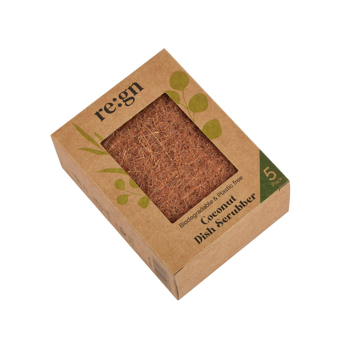 Biodegradable Coconut Kitchen Scourers - Pack of 5