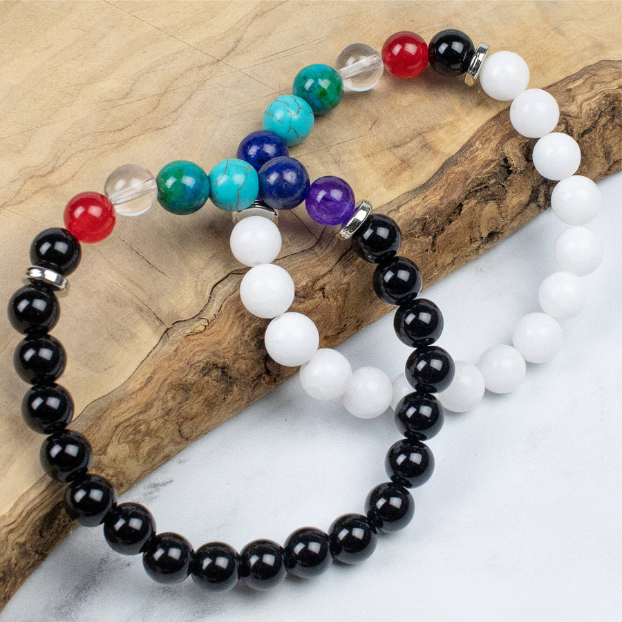 'Attract happiness from harmonious energies, encourage communication and stay strong in unity. Share this friendship bracelet with a loved one, soul mate, or best friend.'