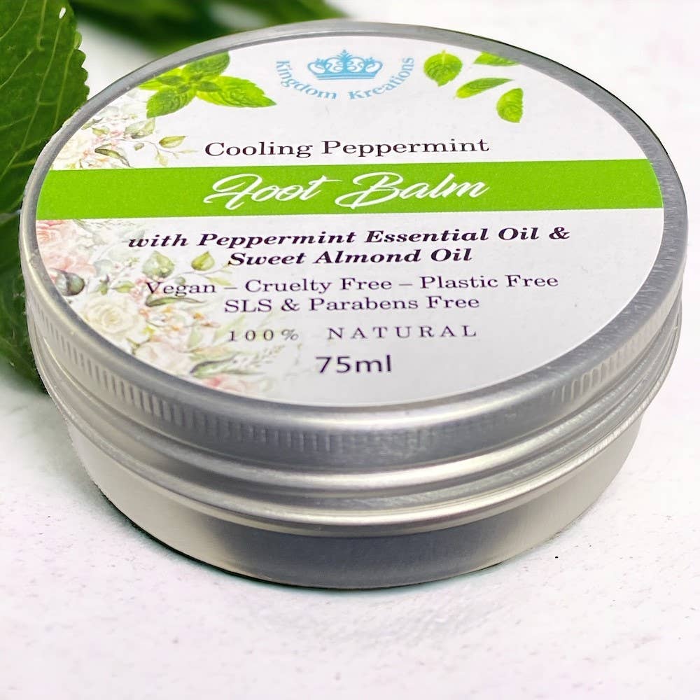100% Natural Foot Balm with Cooling Peppermint