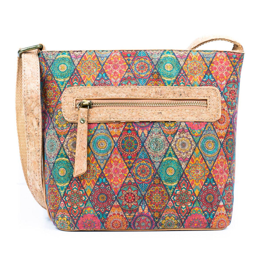 Cork Pattern Printed Women's Crossbody Bag