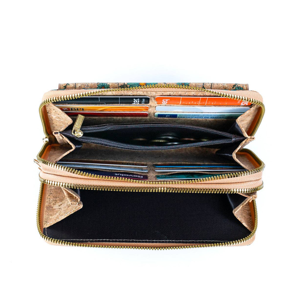 Women's sunflower crossbody phone bag.