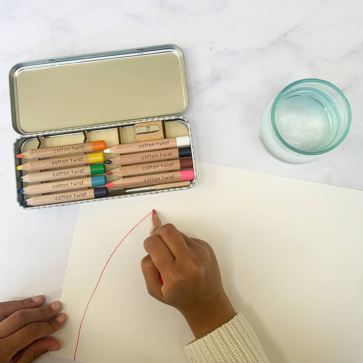 Jumbo Watercolour Pencils Tin - The Eco Boutique 