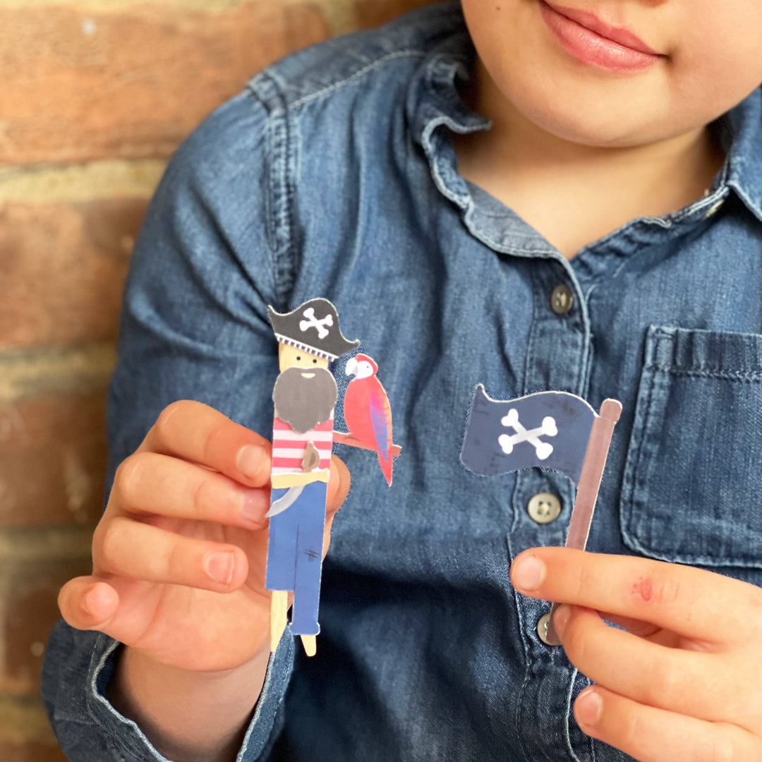Make Your Own Pirate Peg Doll - The Eco Boutique 